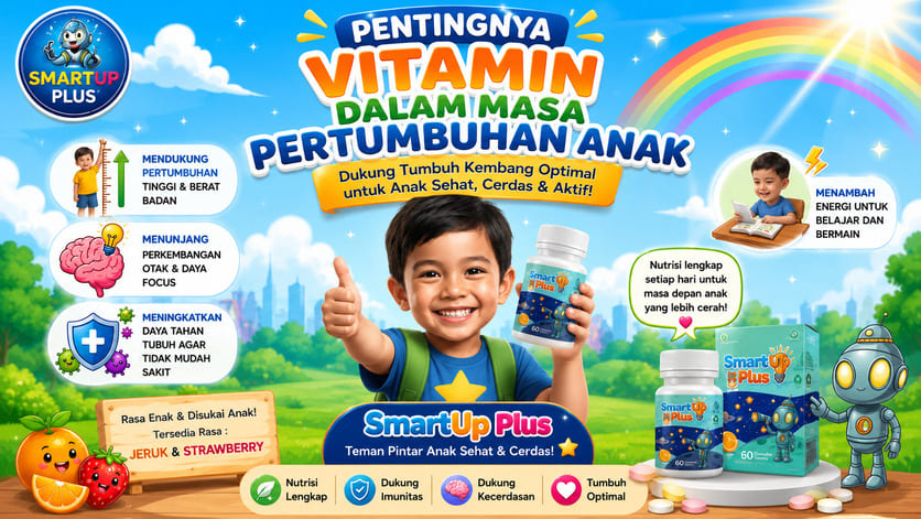 Smart Up Plus - Satu Botol Enam Kebaikan, Tumbuh Kembang Maksimal